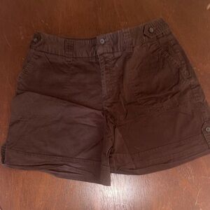 Women’s St. John's Bay Dark Brown Cargo Shorts
